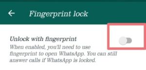 How To Enable Fingerprint Lock In WhatsApp